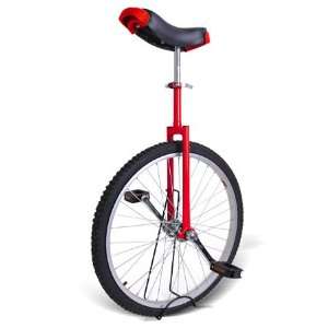 24 inch Wheel Unicycle Red 