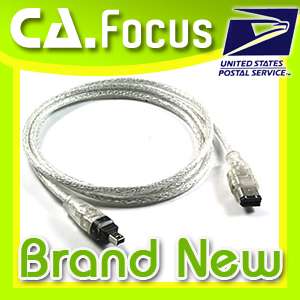 6pin Firewire DV Camcorder Cable for JVC VC VDV206U  