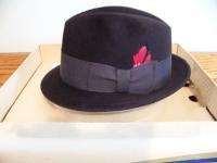   EUC mens derby fedora CHAMP hat felt box tags gentlemens Sunday best