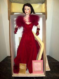 93 FRANKLIN MINT Gone with the Wind SCARLETT RED DOLL  