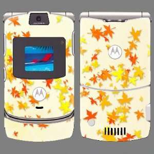  Motorola V3 Autumn Falling Leaves Skin 22189 Everything 