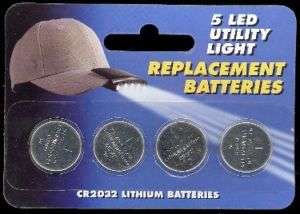 LED CAP LIGHT CLIP ON REPLACEMENT BATTERIES CR2032 4  