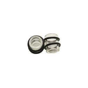  6g to 000g Clear Hollow Plugs, in 13mm (Gauge), Sold 