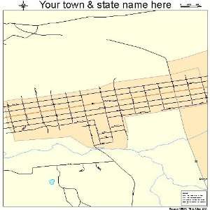  Street & Road Map of Tower City, Pennsylvania PA   Printed 
