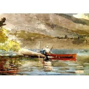  Oil Painting The Red Canoe Winslow Homer Hand Painted 