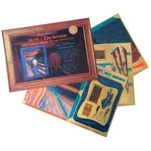 Edvard Munch the Scream DIY 3D Paper Craft Kit (Tatebanko 