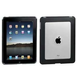  Apple iPad Gummy Cover, Clear/Solid Black Electronics