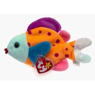  Ty Beanie Babies   Lips the Fish Toys & Games