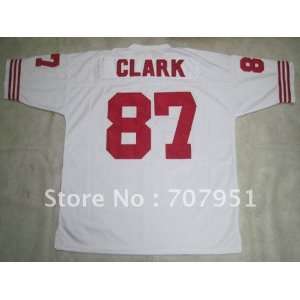 whole mix order throwback san francisco 49ers #87 dwight clark white 