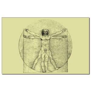    Mini Poster Print Vitruvian Man by Da Vinci 