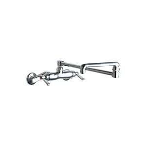  445 Wall Mount Sink Faucet with 18 Double Jointed Swing 