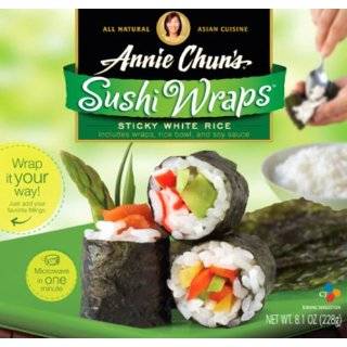 Annie Chuns Rice Express Sushi Wraps Sticky White Rice, 8.1 Ounce 