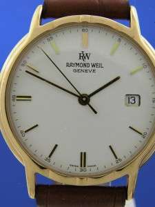Mans Vintage Raymond Weil Geneve Gold Watch (55049)  
