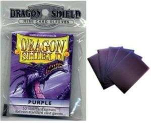 50 Dragon Shield Purple Yugioh Card Sleeves Protectors  