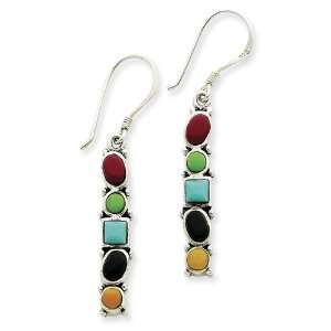    colored Reconstructed Stone Earrings West Coast Jewelry Jewelry