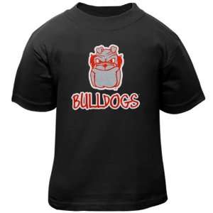  NCAA Georgia Bulldogs Toddler Baby Mascot T Shirt   Black 