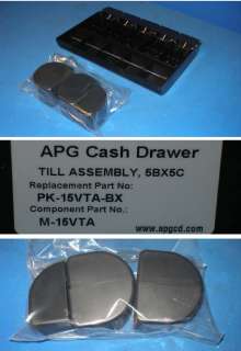 New APG Cash Drawer Cash Tray M 15VTA w/ 5x M 15J 004  