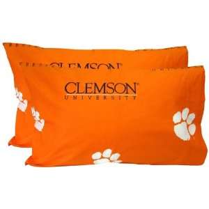   Clemson University Tigers Cotton Pillowcase Cover