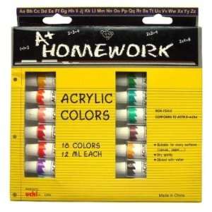  Acrylic Paint Set   18 Colors(pack Of 24) Toys & Games
