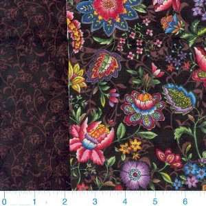   Pre Quilt Fabric Arabesque Black By The Yard Arts, Crafts & Sewing