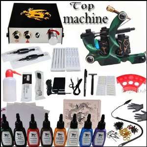  Start Tattoo Kit Machine Ink Power Supply Grip D119 495 