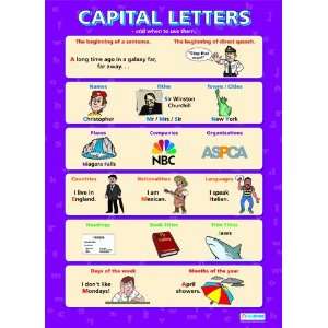  Capital Letters Extra Large Paper Poster Health 