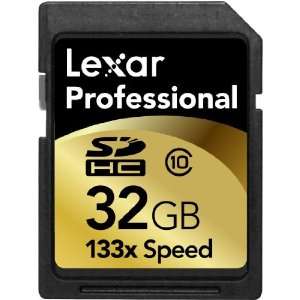  LEXAR 32GB Professional Series 133X SDHC Class 10 High 