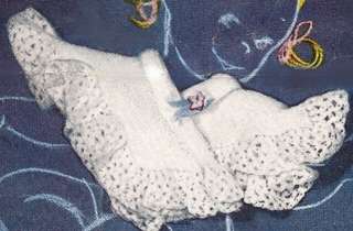 VNTG Baby Shoulderette Poncho Sweater Knitting PATTERN  