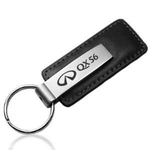   QX56 Black Leather Auto Key Chain, Official Licensed Automotive