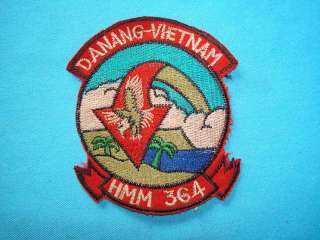 VIETNAM WAR PATCH,US MARINE HMM 364 DA NANG  