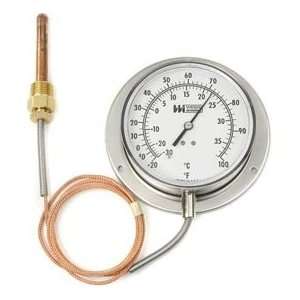Dial, 5ft, Remote Reading, 1/2 Npt Union Connection,  20/100f 