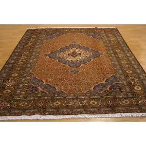   Peach Persian Hand Knotted Wool Tabriz Rug Furniture & Decor