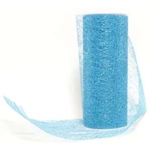  Ice Blue Sparkle Mesh Ribbon   10 Yards Arts, Crafts 