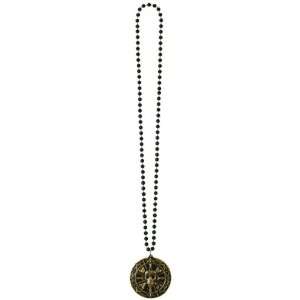  Beads with Pirate Coin Medallion