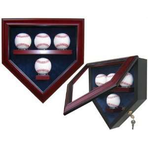 Homeplate Heroes Baseball Homeplate Shaped Display Case (4 
