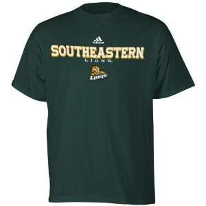 adidas Southeastern Louisiana Lions Green True Basic T shirt (Large 