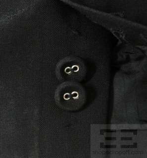 Balenciaga Black Wool Mens Two Button Blazer Jacket Size 46  