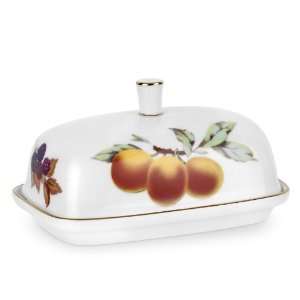   Evesham Gold Covered Butter Dish 