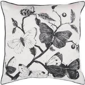 18 Coal Black and White Vintage Butterflies Decorative 