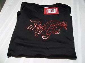 WOMENS IH FARMALL T SHIRT SIZE LARGE RED TRACTOR GIRL NWT  
