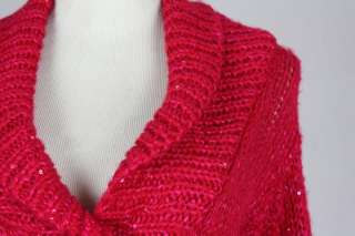 NWT Jones New York Signature Woman Glimmer Sequin Wool Blend Sweater 