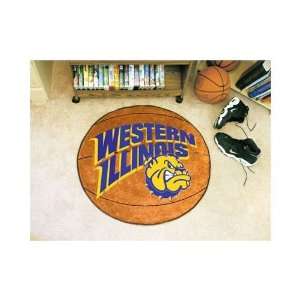 Western Illinois Leathernecks 29 Round Basketball Mat  