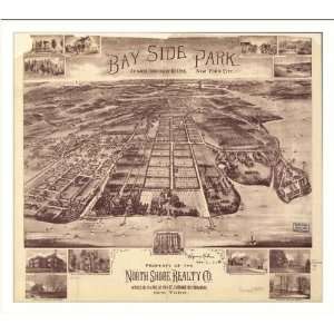 Historic Queens, New York, c. 1915 (M) Panoramic Map Poster Print 