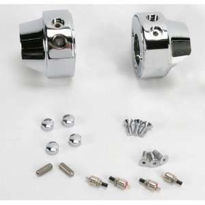 Hawg Halters Inc Switch Housing Assembly   2 Button   Chrome HSHA 2C 