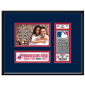  Cleveland Indians Personalized First Game Ticket Frame 