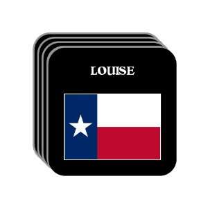  US State Flag   LOUISE, Texas (TX) Set of 4 Mini Mousepad 