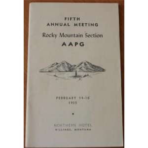  Fith Annual Meeting Rocky Mountain Section AAPG American 