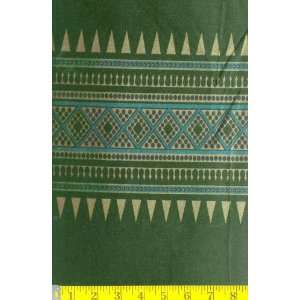   Velvet Tribal Border Hunter Fabric By The Yard Arts, Crafts & Sewing