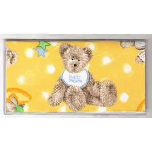 Checkbook Cover Savings Account Cover Made with Boyds Bears Yellow 