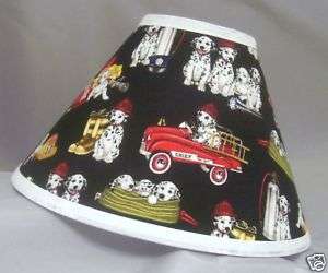 New Lamp Shade Emergency Fire Truck Chief Dalmatians  
